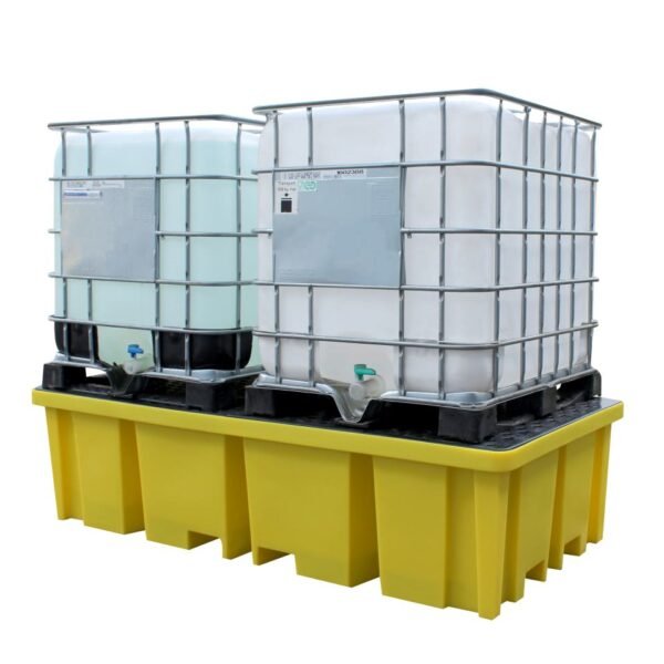 BB2FW Double IBC Bund Pallet with Dispenser 1