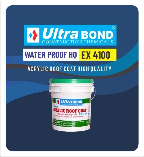 Supplier of Ultra Bond Water Proof HQ EX-4100 Acrylic Roof Coat in UAE