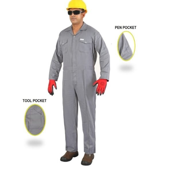 Supplier of Vaultex FBI 100% Cotton Grey Coverall in UAE