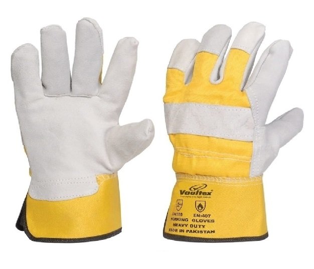 Supplier of Vaultex Single Palm Leather Work Gloves in UAE