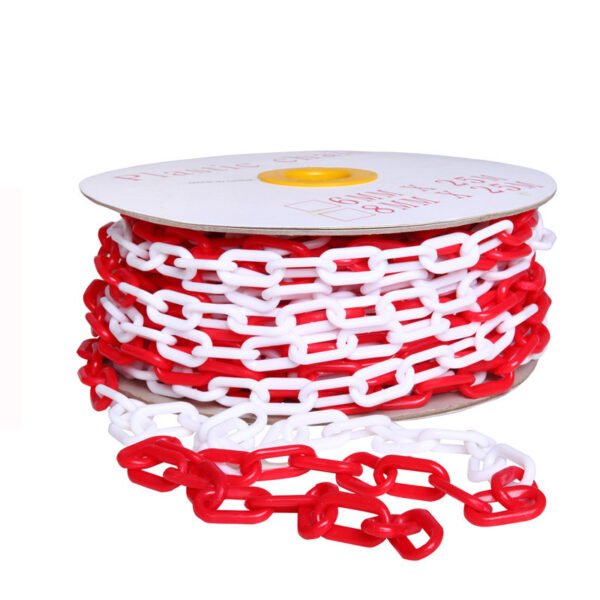 pvc warning chain 8mm x 20yard